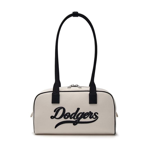  Túi Xách MLB Korea - Varsity Culsive Denim Shoulder Bag LA Dodgers Cream - 3ABQL054N-07CRD 