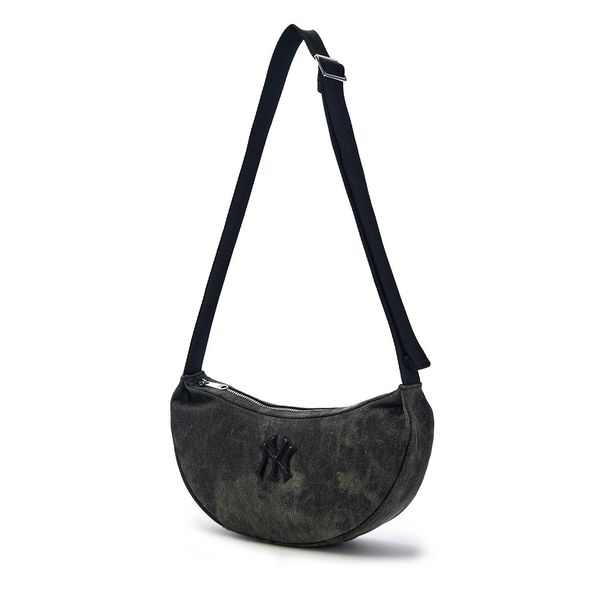  Túi MLB Korea - Vintage Washing Shoulder Bag New York Yankees Grey - 3ABQBV45N-50CGS 