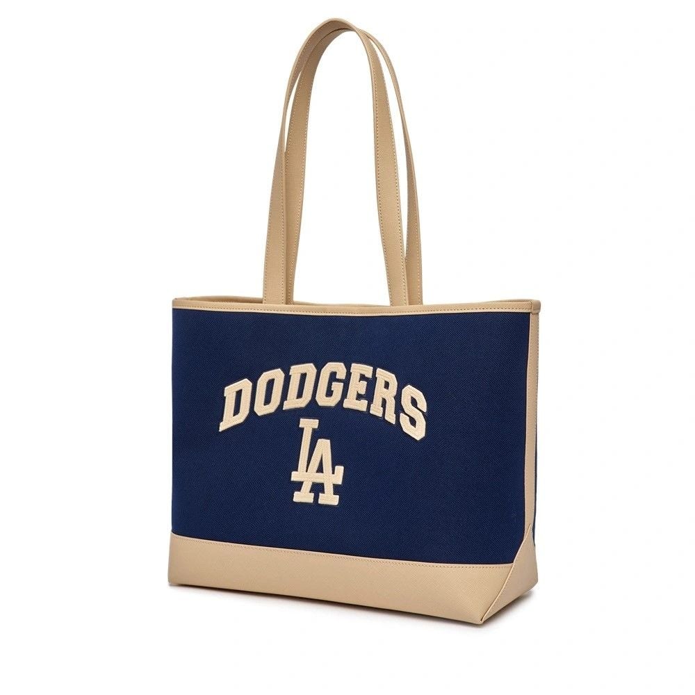  Túi MLB Korea - Varsity Canvas Shopper Bag LA Dodgers Navy - 3AORL103N-07NYS 