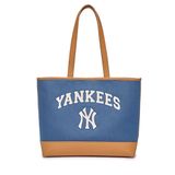  Túi Xách MLB Korea - Varsity Canvas Shopper Bag Ny Yankees Indigo - 3AORL103N-50INS 
