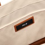  Túi Tote MLB Korea - Basic Canvas Vertical Tote Bag Boston Red Sox Cream - 3AORM033N-43CRS 