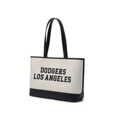  Túi Xách MLB Korea - Varsity Jacquard Shopper Bag LA Dodgers - 3AORL104N-07CRM 