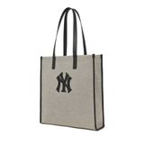  Túi Tote MLB Korea - Basic Canvas Vertical Tote Bag New York Yankees Black - 3AORM033N-50BKS 