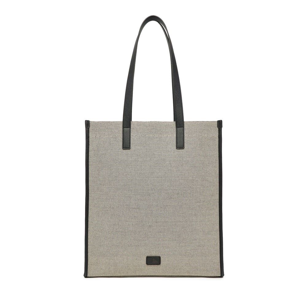  Túi Tote MLB Korea - Basic Canvas Vertical Tote Bag New York Yankees Black - 3AORM033N-50BKS 