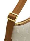  Túi Xách MLB Korea - Classic Mono Jacquard Hobo Bag Boston Red Sox Beige - 3ABQM015N-43BGL 