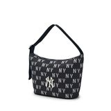  Túi Xách MLB Korea - Classic Mono Jacquard Hobo Bag New York Yankees Black - 3ABQM015N-50BKS 