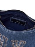  Túi Xách MLB Korea - Basic Mega Logo Denim Cargo Bag New York Yankees Indigo - 3ABQM034N-50INS 