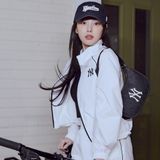  Túi Xách MLB Korea - Basic Denim Hobo Bag New York Yankees Navy - 3ABQM014N-50NYD 