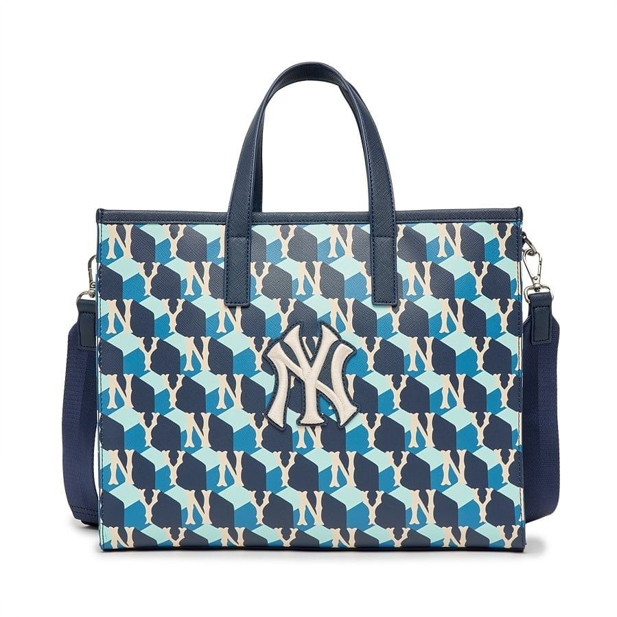  Túi MLB Korea - Cube MONOGRAM Tote Bag NEW YORK YANKEES - 3AORM042N-50NYD 