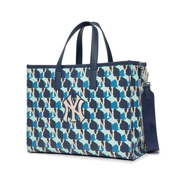  Túi MLB Korea - Cube MONOGRAM S-Tote Bag NEW YORK YANKEES - 3AORM042N-50NYD 