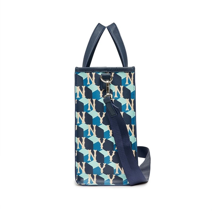 Túi MLB Korea - Cube MONOGRAM Tote Bag NEW YORK YANKEES - 3AORM042N-50NYD 