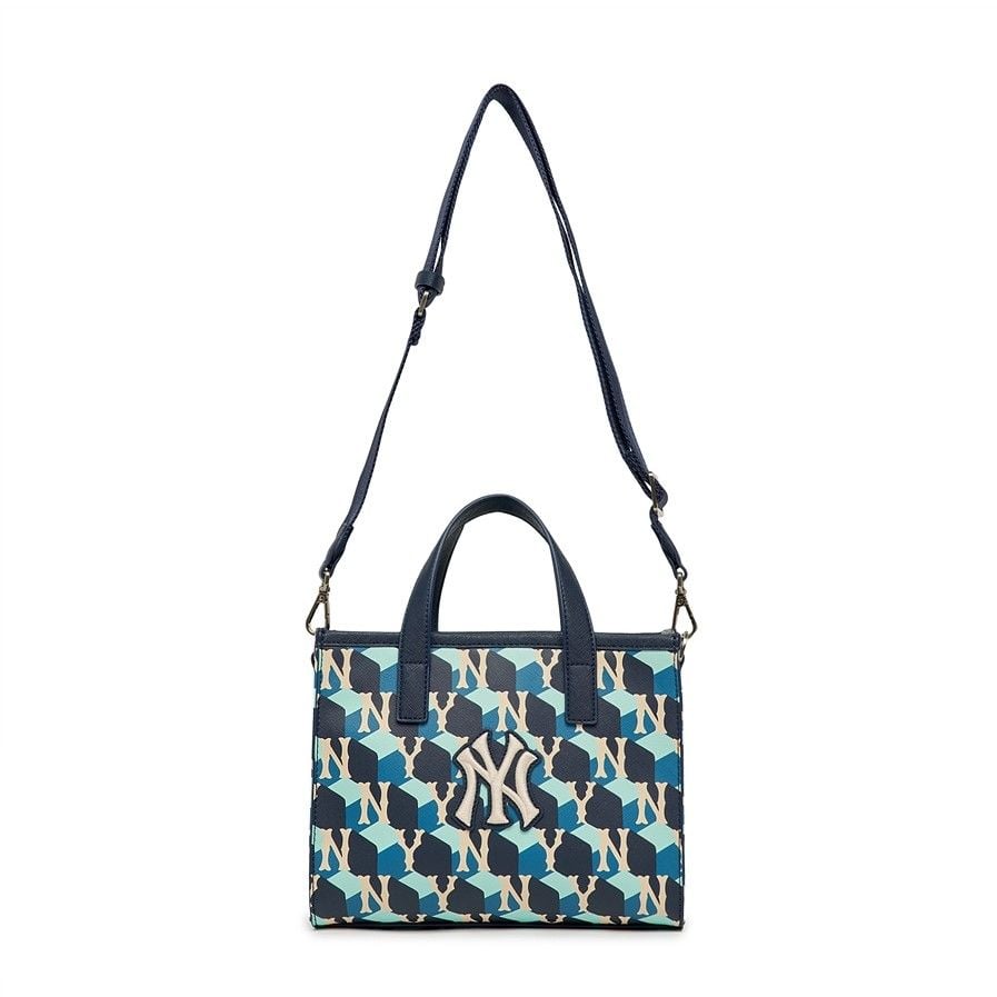  Túi MLB Korea - Cube MONOGRAM S-Tote Bag NEW YORK YANKEES - 3AORS022N-50NYD 