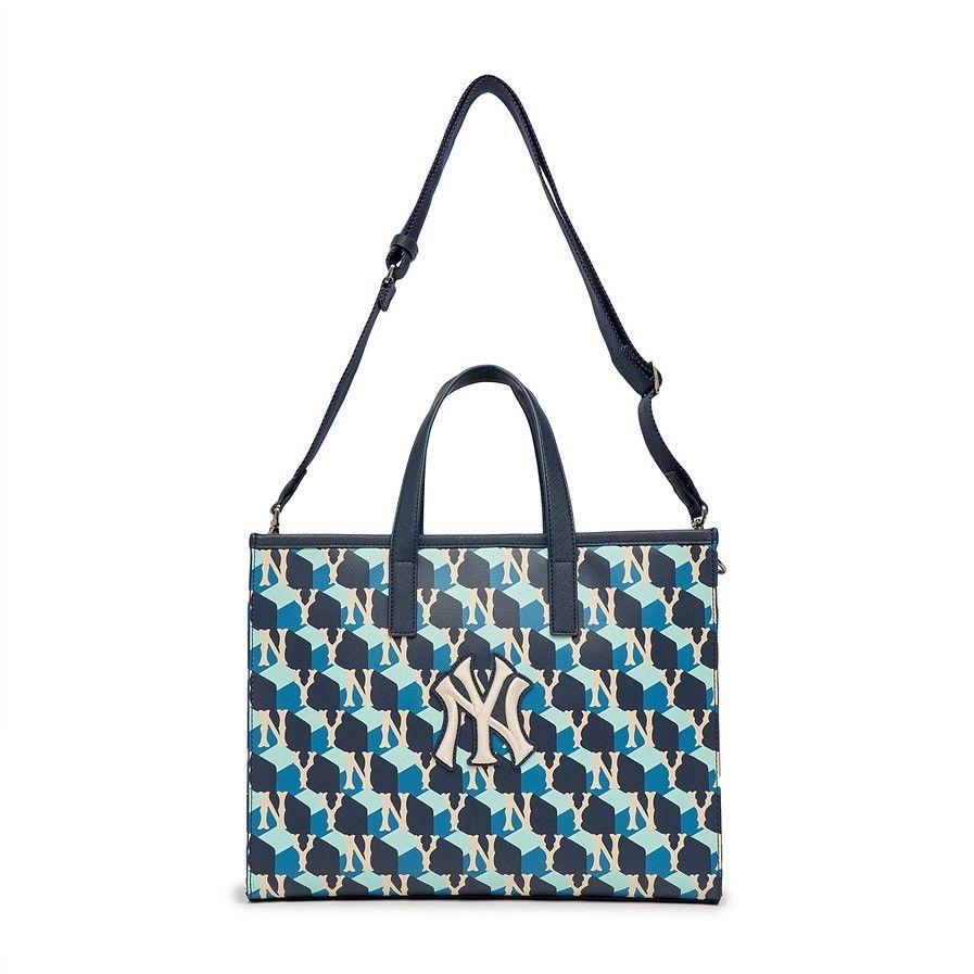  Túi MLB Korea - Cube MONOGRAM S-Tote Bag NEW YORK YANKEES - 3AORM042N-50NYD 