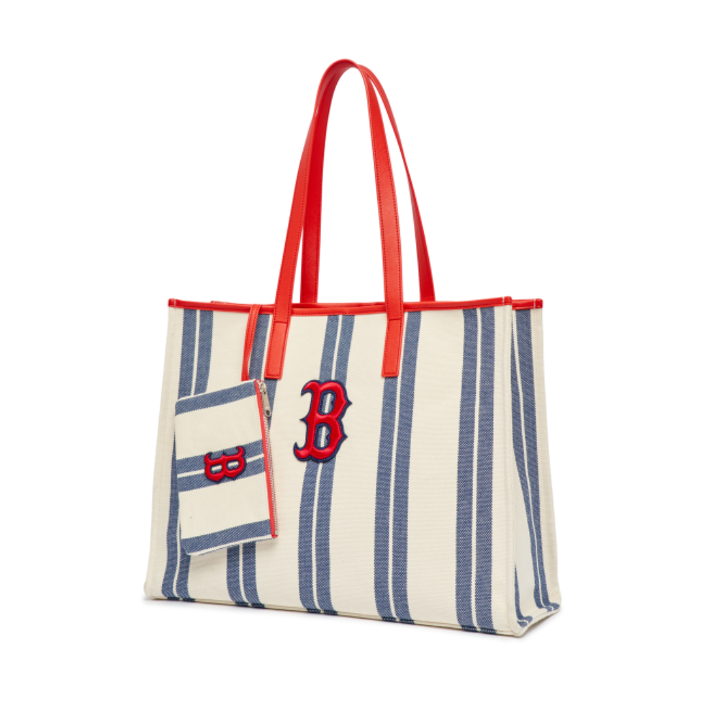  Túi MLB Korea - ETHNIC STRIPE TOTE BAG BOSTON RED SOX - 3AORL0323-43NYL 