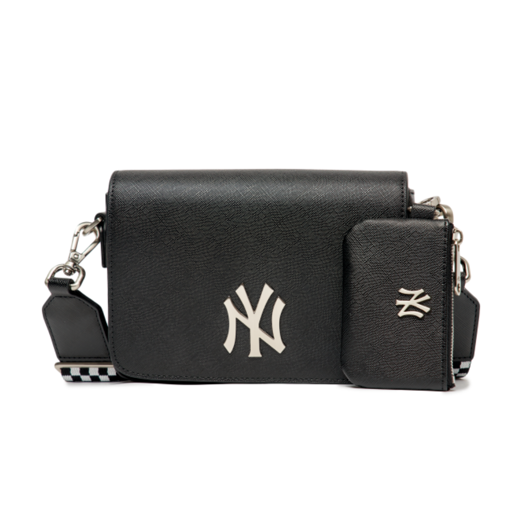  Túi MLB Korea - CHECKERBOARD MINI CROSSBODY BAG NEW YORK YANKEES - 3ACRS042N-50BKS 