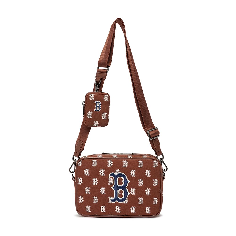  Túi MLB Korea - MONOGRAM DENIM CROSS BAG BOSTON RED SOX - 3ACRM012N-43BRD 