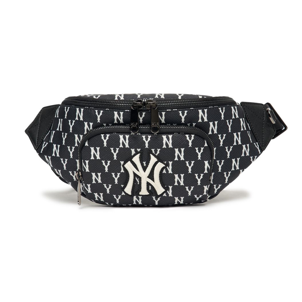  Túi Đeo Chéo MLB Korea - MONOGRAM HIP SACK NEW YORK YANKEES - 3AHSM012N-50BKS 