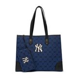  Túi - MLB Korea - MONOGRAM DIAMOND JACQUARD SHOPPER BAG NEW YORK YANKEES - 3AORL021N-50BLD 