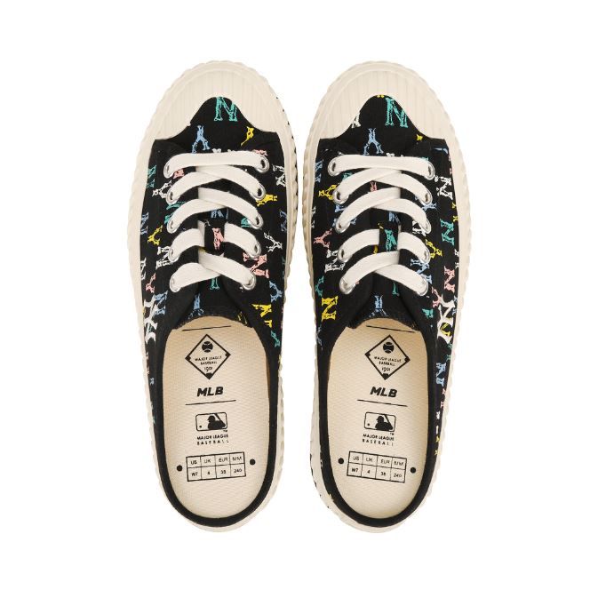  GIÀY MLB - Playball Origin Mule -  Monogram Black 