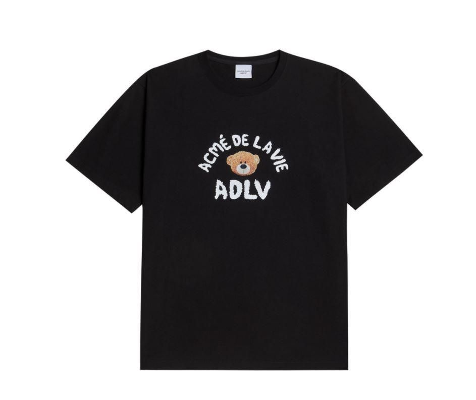  Áo thun - ADLV - Acmé de la vie - TEDDY BEAR (BEAR DOLL) SHORT SLEEVE T-SHIRT BLACK 