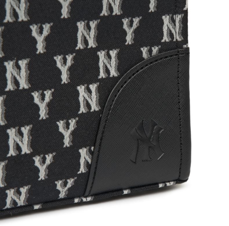  Túi - MLB Korea - TOTE MLB MONOGRAM JACQUARD SHOPPER BAG NEW YORK YANKEES - 3AORL031N-50BKS 