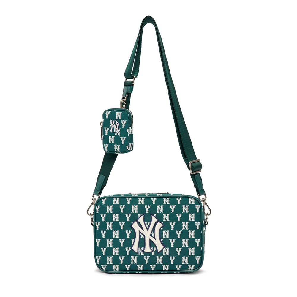  Túi MLB Korea - MONOGRAM DENIM CROSS BAG NEW YORK YANKEES - 3ACRM012N-50GND 