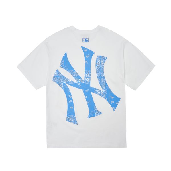  Áo thun MLB - PAISLEY MEGA LOGO T-SHIRT NEW YORK YANKEES - 3ATS53023-50WHS 