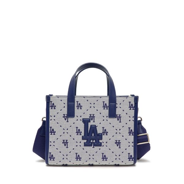  Túi MLB Korea - Big Diamond Monogram Jacquard Small Tote Bag LA Dodgers L.Navy - 3AORS013N-07NYL 