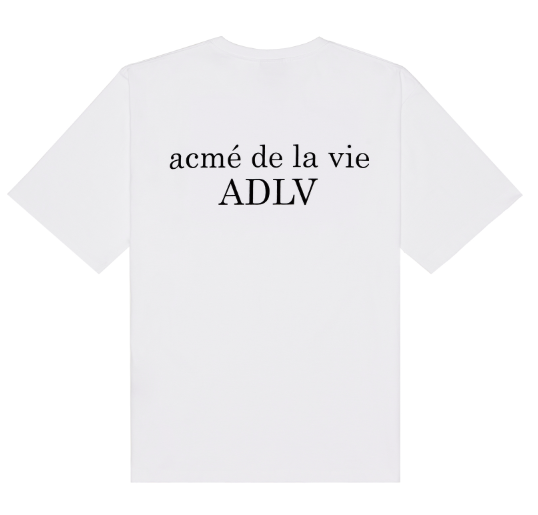  Áo thun - Acmé de la vie - ADLV BASIC SHORT SLEEVE 2 WHITE TEE 