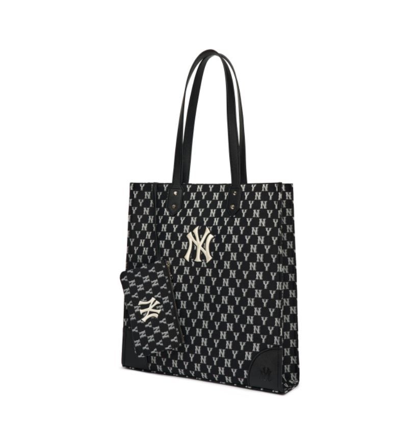  Túi - MLB Korea - TOTE MLB MONOGRAM JACQUARD SHOPPER BAG NEW YORK YANKEES - 3AORL031N-50BKS 