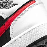  GIÀY NIKE JORDAN 1 MID BLACK CHILE RED WHITE - 554725-075 