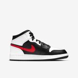  GIÀY NIKE JORDAN 1 MID BLACK CHILE RED WHITE - 554725-075 