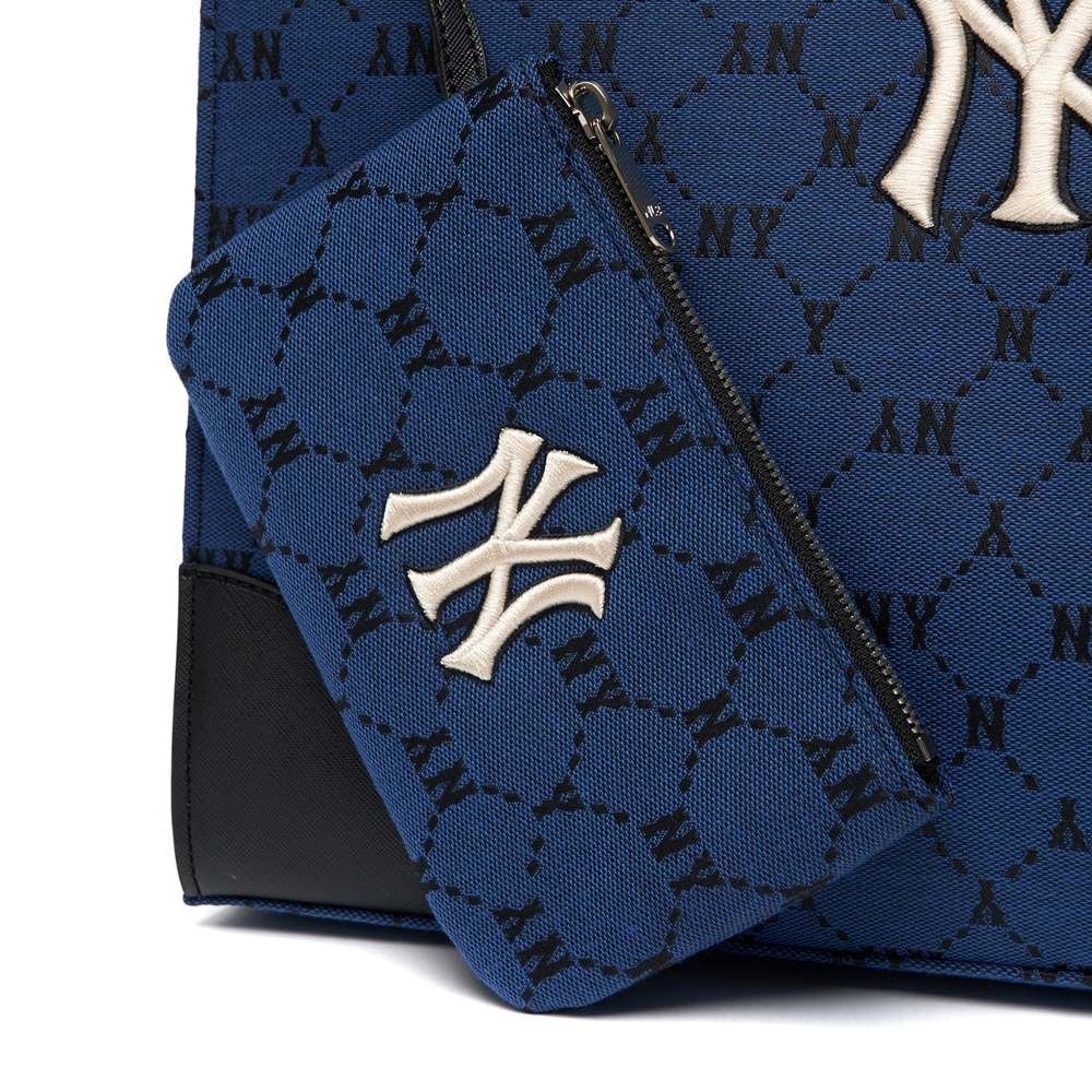  Túi - MLB Korea - MONOGRAM DIAMOND JACQUARD SHOPPER BAG NEW YORK YANKEES - 3AORL021N-50BLD 