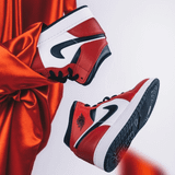  GIÀY NIKE AIR JORDAN 1 MID CHICAGO BLACK TOE - 554724-069 