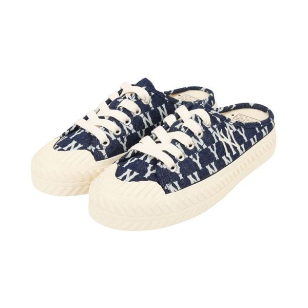  Giày MLB Playball Origin Mule  Monogram Denim 32SHSD111-50N 