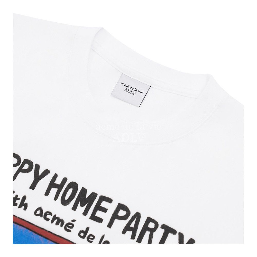  Áo thun ADLV - HAPPY HOME PARTY SHORT SLEEVE T-SHIRT WHITE 