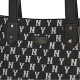  Túi - MLB Korea - TOTE MLB MONOGRAM JACQUARD SHOPPER BAG NEW YORK YANKEES - 3AORL031N-50BKS 