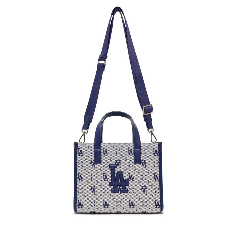  Túi MLB Korea - Big Diamond Monogram Jacquard Small Tote Bag LA Dodgers L.Navy - 3AORS013N-07NYL 