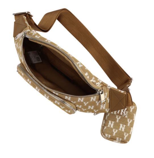  Túi Bao Tử MLB - MONOGRAM JACQUARD HIPSACK - 3AHSM061N-50BGS 