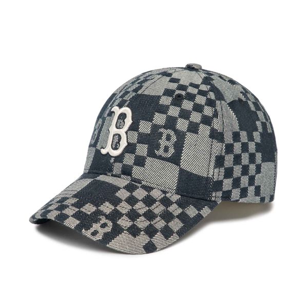  Nón MLB - CHECKER BOARD DENIM LIKE BALL CAP NEW YORK YANKEES - 3ACPCC12N-50NYD 