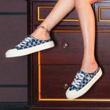  Giày MLB Playball Origin Mule  Monogram Denim 32SHSD111-50N 