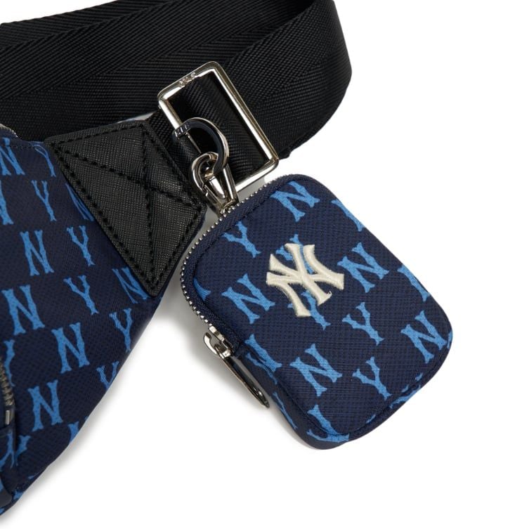  Túi Bao Tử MLB Korea - MONOGRAM HIP SACK NEW YORK YANKEES - 3AHSM012N-50NYL 