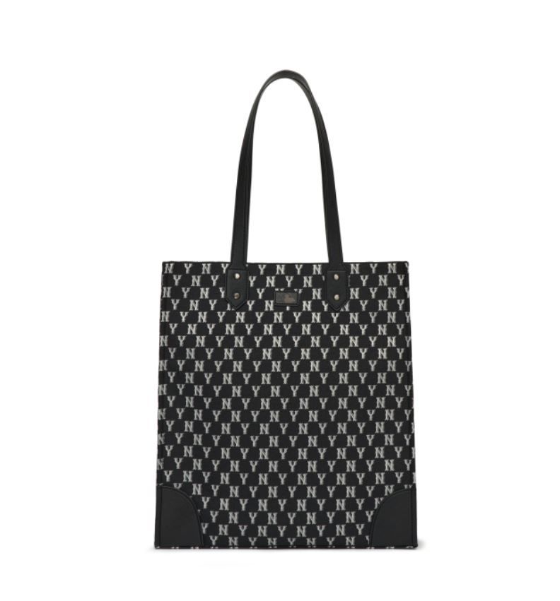  Túi - MLB Korea - TOTE MLB MONOGRAM JACQUARD SHOPPER BAG NEW YORK YANKEES - 3AORL031N-50BKS 