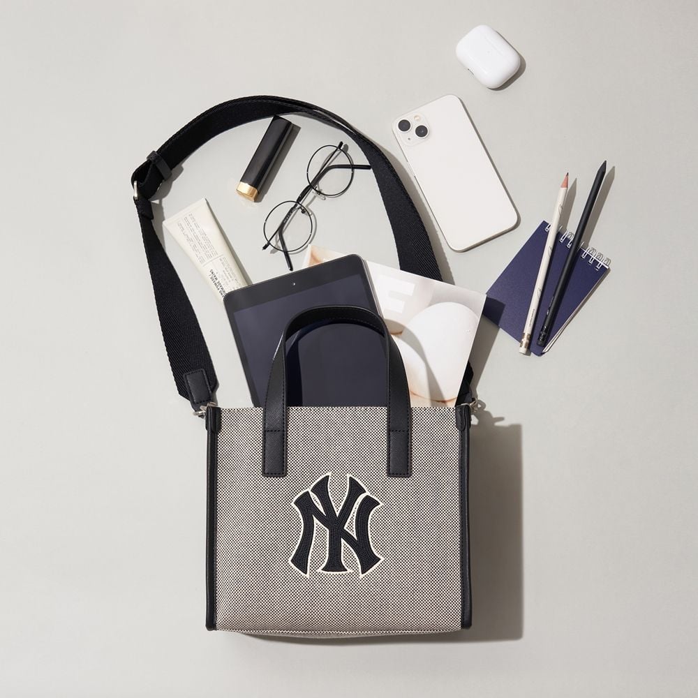 Túi MLB Korea - Basic Big Logo Canvas Small Tote Bag New York ...