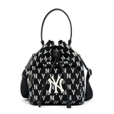  Túi MLB Korea - MONOGRAM JACQUARD BUCKET BAG NEW YORK YANKEES - 3ABMS031N-50BKS 