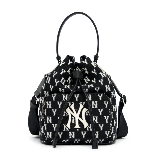  Túi MLB Korea - MONOGRAM JACQUARD BUCKET BAG NEW YORK YANKEES - 3ABMS031N-50BKS 