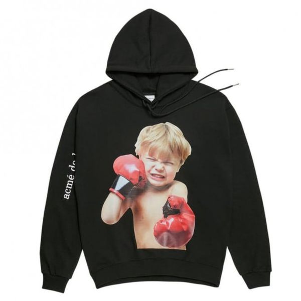  Hoodie - Acmé de la vie - ADLV BABY FACE  HOODIE BLACK BOXING 