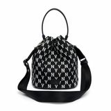  Túi MLB Korea - MONOGRAM JACQUARD BUCKET BAG NEW YORK YANKEES - 3ABMS031N-50BKS 