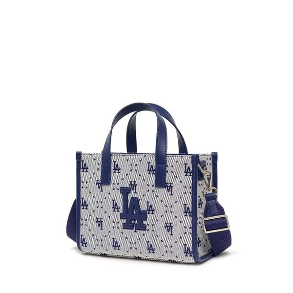  Túi MLB Korea - Big Diamond Monogram Jacquard Small Tote Bag LA Dodgers L.Navy - 3AORS013N-07NYL 