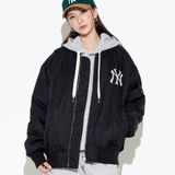  Áo Khoác Bomber MLB - BASIC LOGO WOVEN PADDED BASEBALL JUMPER NEW YORK YANKEES - 3AJPB0124-50BKS 